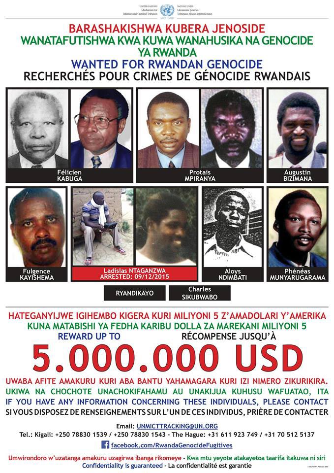 Rwandan genocide fugitives wanted by the International Criminal Tribunal for Rwanda mechanism