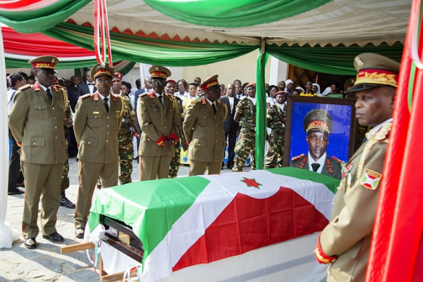 Funeral of General Adolphe Nshimirimana in Kamenge, near Bujumbura, August 22, 2015