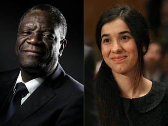 Les prix Nobel de la paix 2018 Denis Mukwege et Nadia Murad