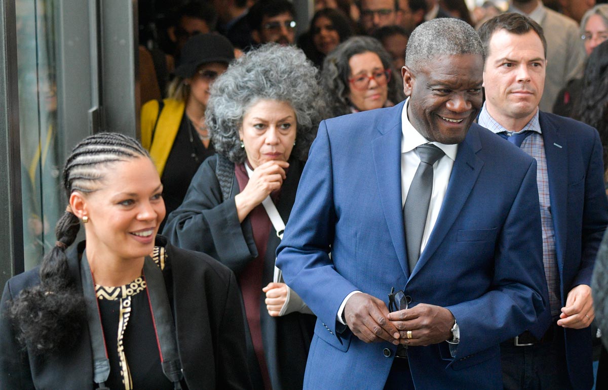Denis Mukwege and Doris Salcedo in Colombia Denis Mukwege and Doris Salcedo in Colombia