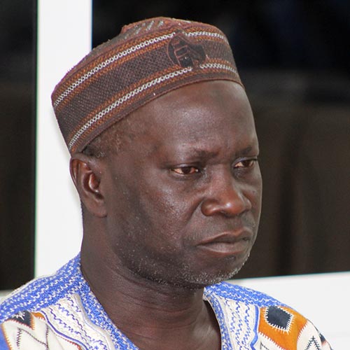 Ebou Jarju testifies against Yahya Jammeh before the TRRC in Gambia. Ebou Jarju testifies against Yahya Jammeh before the TRRC in Gambia.