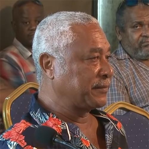 Jemmy Marengo testifies before the TRNUC in the Seychelles Jemmy Marengo testifies before the TRNUC in the Seychelles