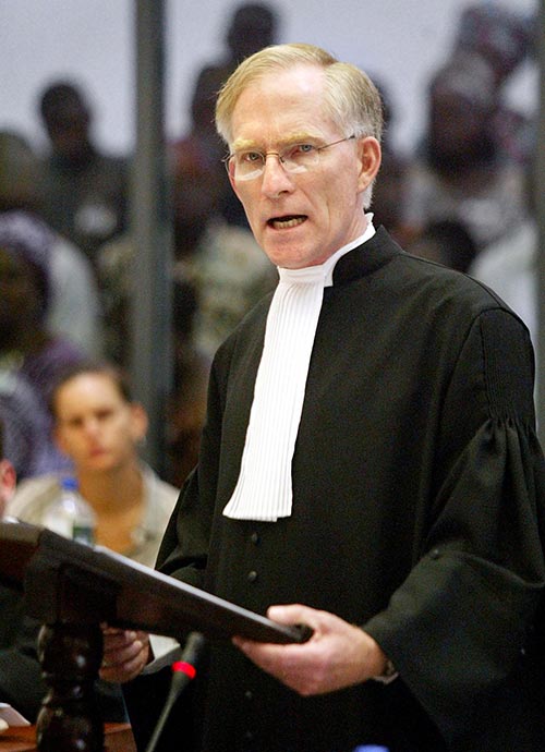 David Crane, procureur du Tribunal spécial pour la Sierra Leone