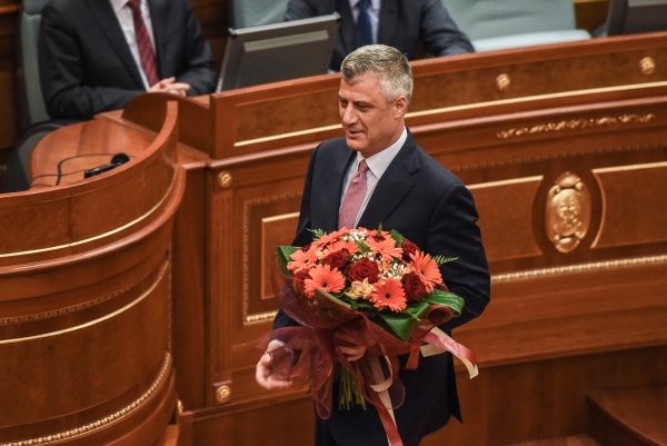 Hashim Thaçi was elected by Parliament on February 26 to be Kosovo's next President