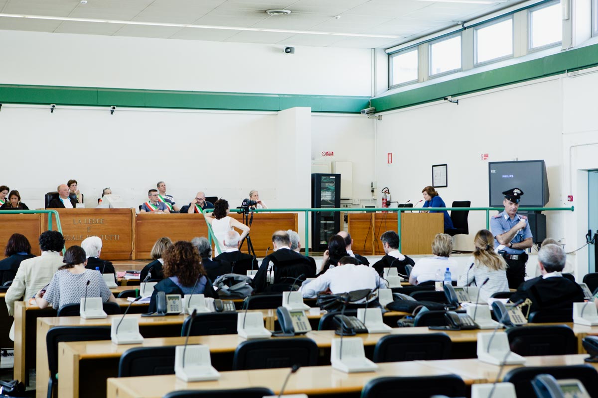 La salle d’audience à Rome