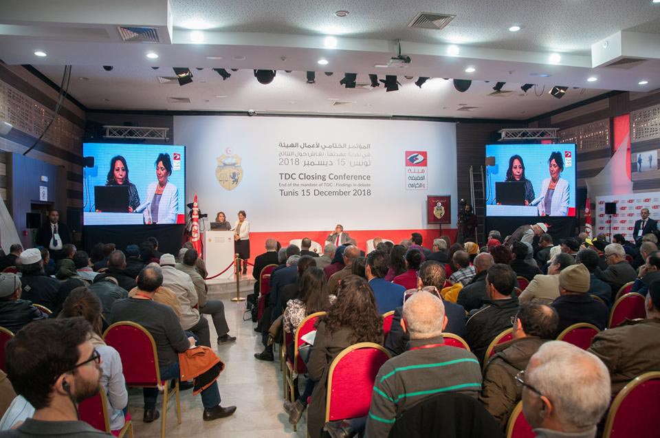 Conférence de clôture de l'Instance Vérité et Dignité (IVD) à Tunis, el 15 décebre 2018