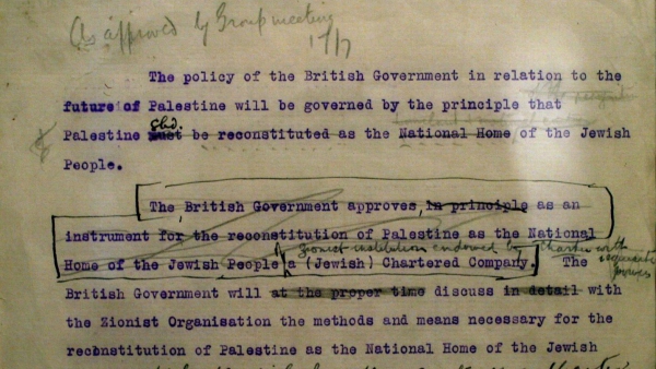 100 Years after Balfour Declaration, Palestinians Threaten to Sue