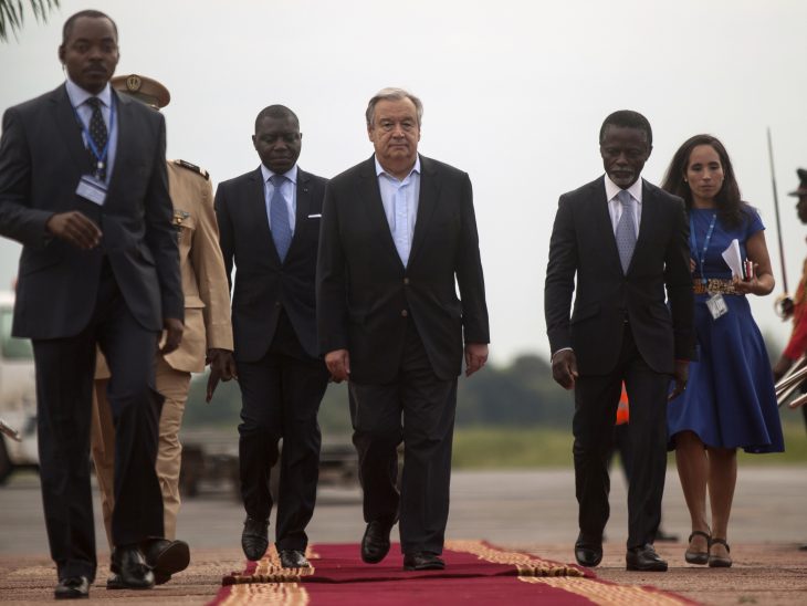 Antonio Guterres en Centrafrique pour évaluer la mission onusienne