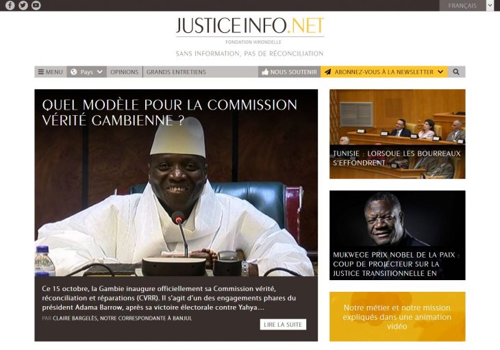 Un nouveau site web pour Justice Info, plus fluide et intuitif