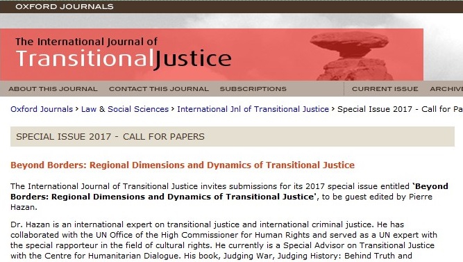 IJTJ: Call For Papers