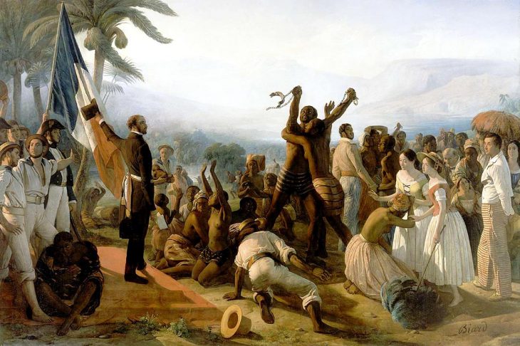 L’abolition de l’esclavage dans les colonies françaises (peinture de 1948)