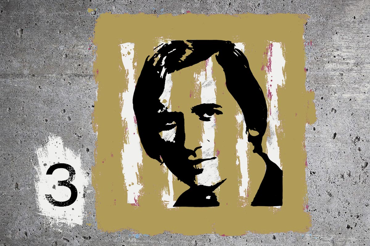 Yves Domergues, disparu en Argentine (dessin depuis photo).