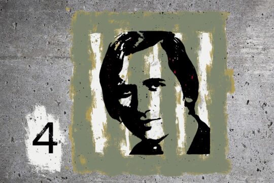 Yves Domergues, disparu en Argentine (dessin depuis photo).