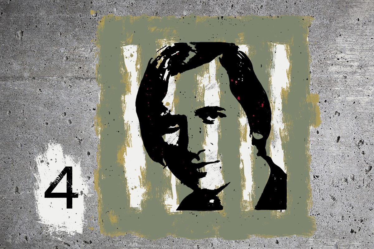 Yves Domergues, disparu en Argentine (dessin depuis photo).