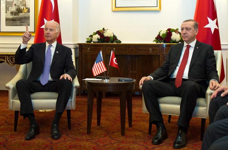 Joe Biden and Recep Tayyip Erdogan