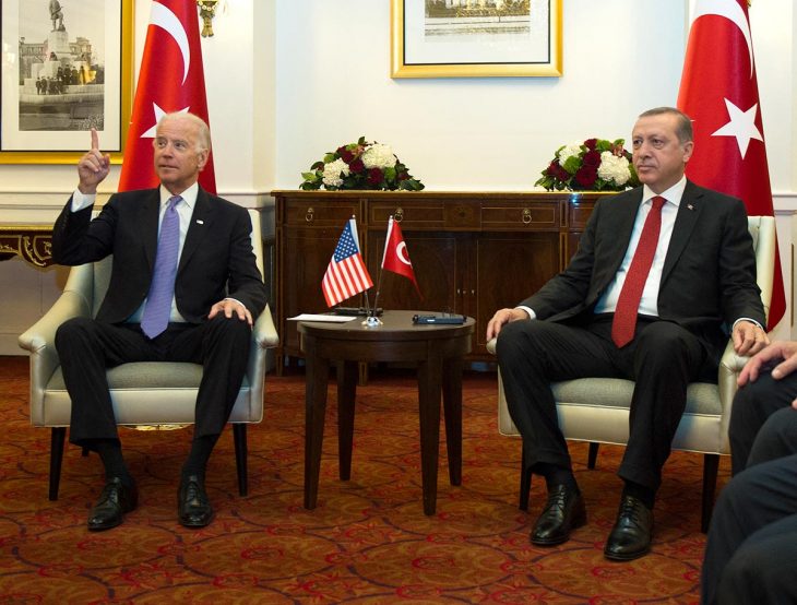 Joe Biden and Recep Tayyip Erdogan