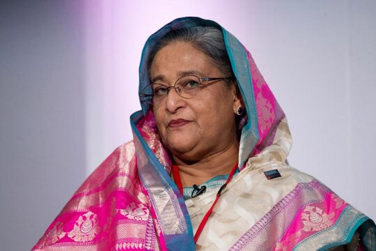 Sheikh Hasina sentenced to death in Bangladesh. Photo: portrait of Hasina.