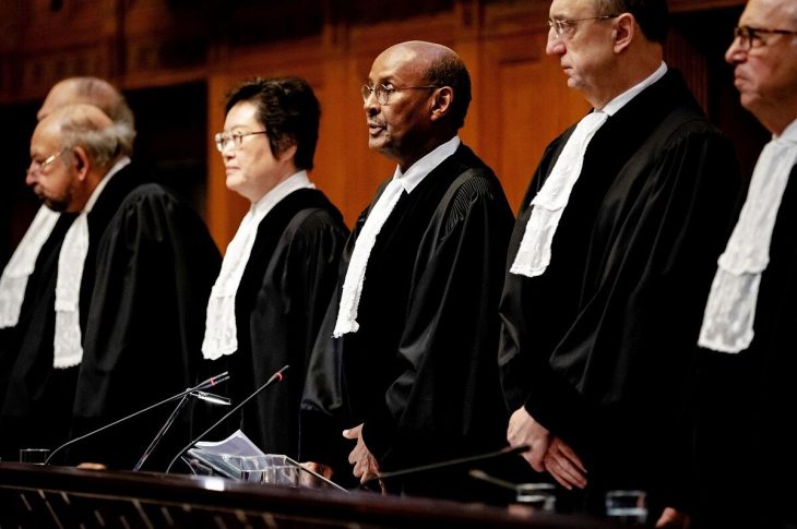 Chines judge Hangin Xue and other ICJ judges