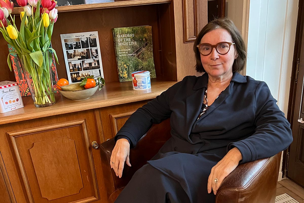 Catherine Marchi-Uhel dans son bureau de Genève (Suisse).