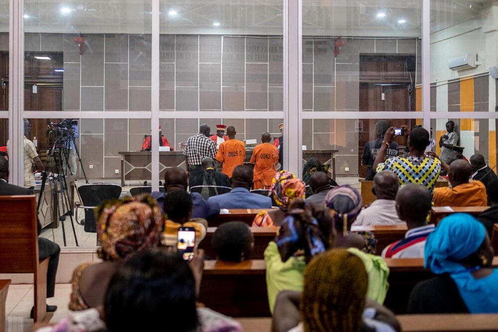 En Centrafrique, la Cour pénale spéciale (CPS) s'apprêterait à statuer sur les réparations au profit des victimes. Photo : premier procès de la Cour pénale spéciale de Bangui, en 2022.