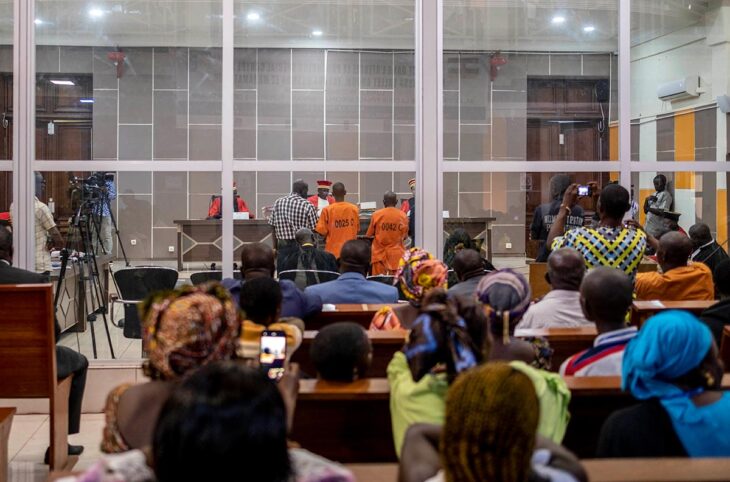 En Centrafrique, la Cour pénale spéciale (CPS) s'apprêterait à statuer sur les réparations au profit des victimes. Photo : premier procès de la Cour pénale spéciale de Bangui, en 2022.
