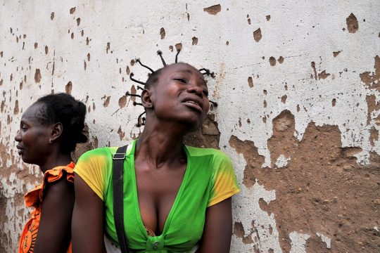 Women whose relatives have been victims of violence in the Central African Republic