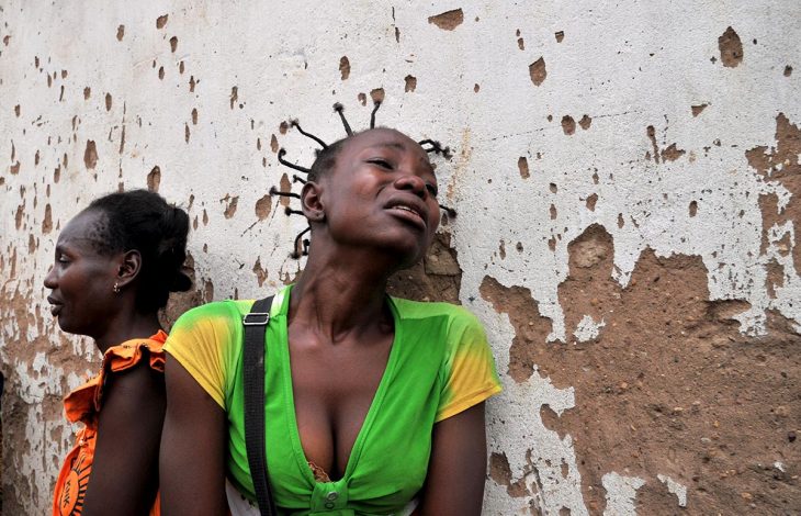 Women whose relatives have been victims of violence in the Central African Republic