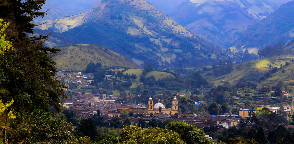 Village of Colombia in the department of Cauca