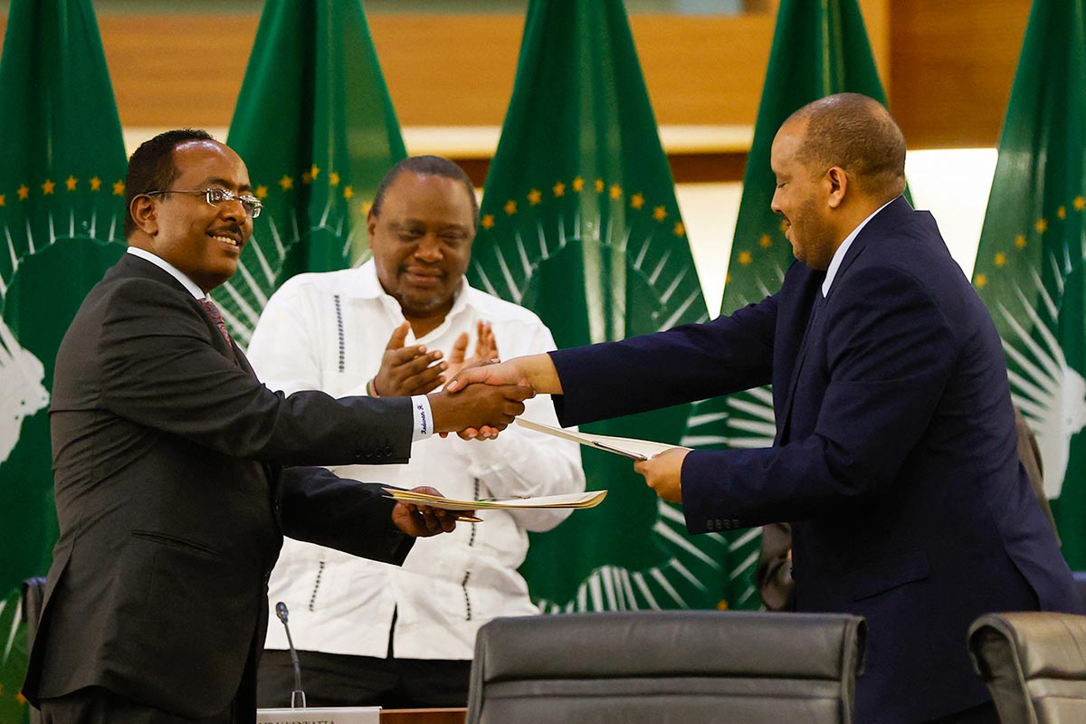 Peace agreement between representatives of the Ethiopian federal government and the Tigrayan rebellion in 2022.