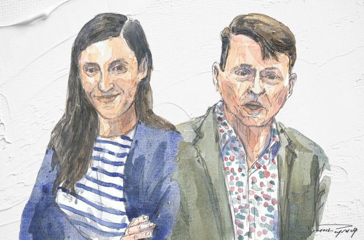 Illustration (double portrait) de Joanna Kyriakakis et Mark Drumbl