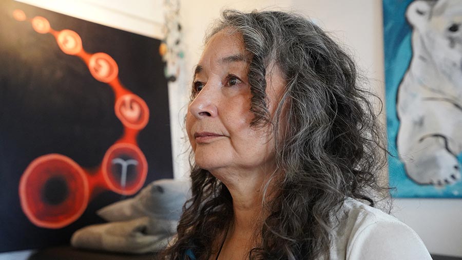 Forced contraception in Greenland (via IUDs) - Photo: Naja Lyberth, one of the victims of the Danish contraception campaign targeting Greenlandic women.