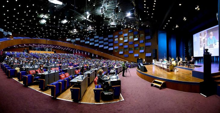 20th session (in 2021) of the Assembly of the States Parties (ASP) at the International Criminal Court (ICC) in the Hague (Netherlands).