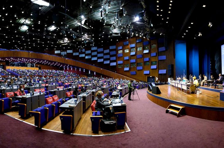 20th session (in 2021) of the Assembly of the States Parties (ASP) at the International Criminal Court (ICC) in the Hague (Netherlands).