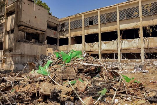Destruction at Evin prison’s after Israeli air strikes, in Tehran (Iran).