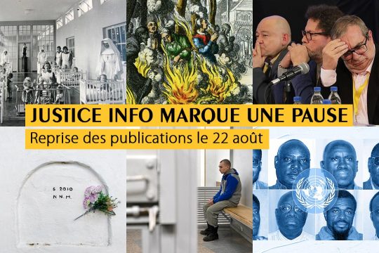 Justice Info marque une pause. Reprise des publications le 22 août. 6 photos extraites de nos meilleures histoires de justice.