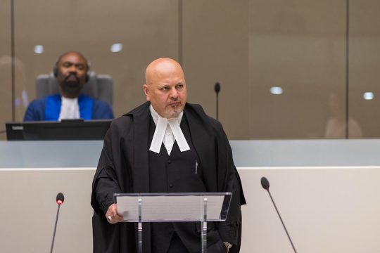 Karim Khan à la Cour pénale internationale (La Haye)