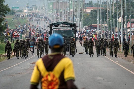 Crimes contre l'humanité - Affrontements entre la police et des manifestants à Kisumu (Kenya)