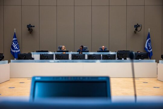 Kony case at the ICC in The Hague for war crimes commited in Uganda.