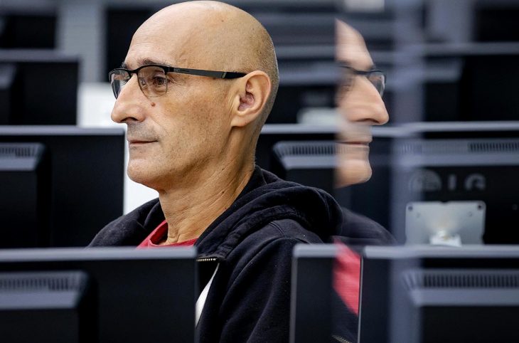 Salih Mustapha in the dock of the accused