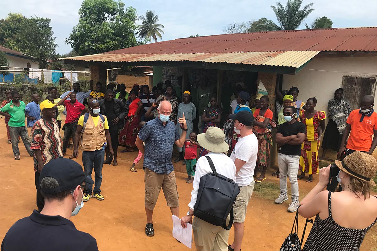 Thomas Elfgren in Kamatahun (Liberia)