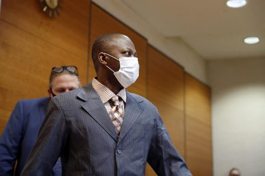 Gibril Massaquoi during his trial in Finland