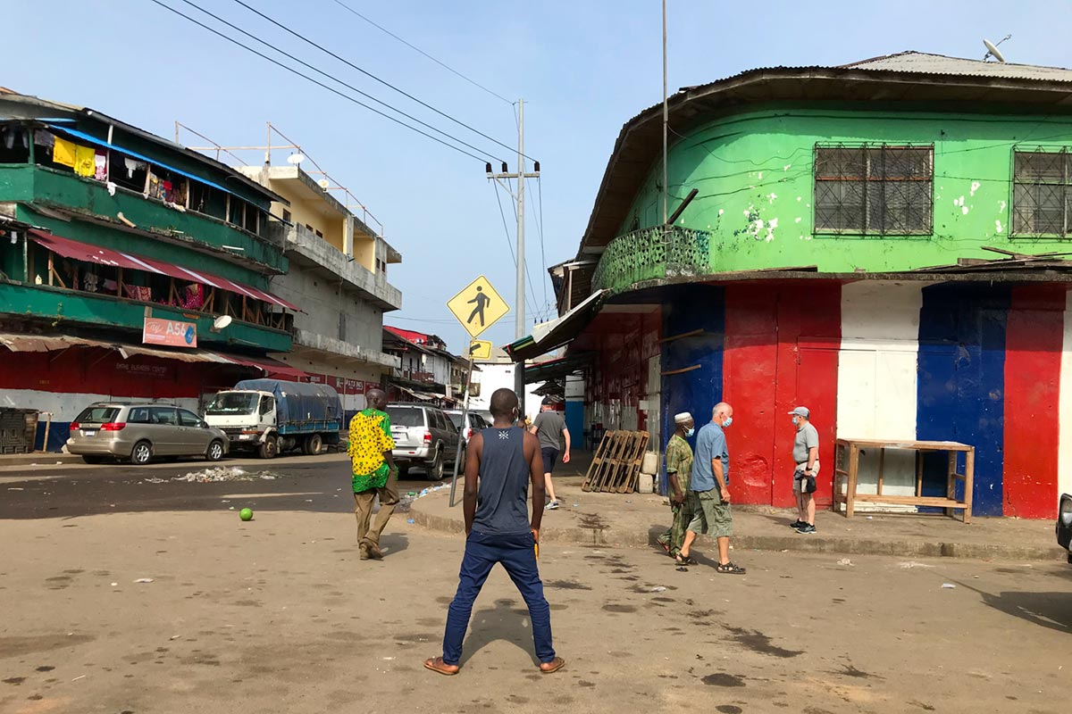 Waterside area in Monrovia (Liberia)