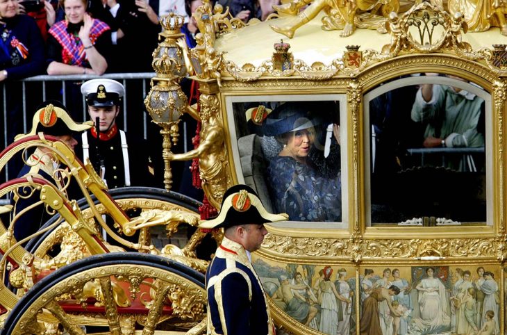 Queen Beatrix parades in the Golden Carriage (Netherlands)