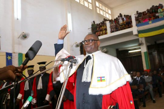 Toussaint Muntazini Mukimapa has been sworn in as a prosecutor at the Special Criminal Court (SCC) in the Central African Republic.