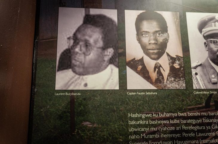 Photo de Laurent Bucyibaruta exposée dans un musée au Rwanda