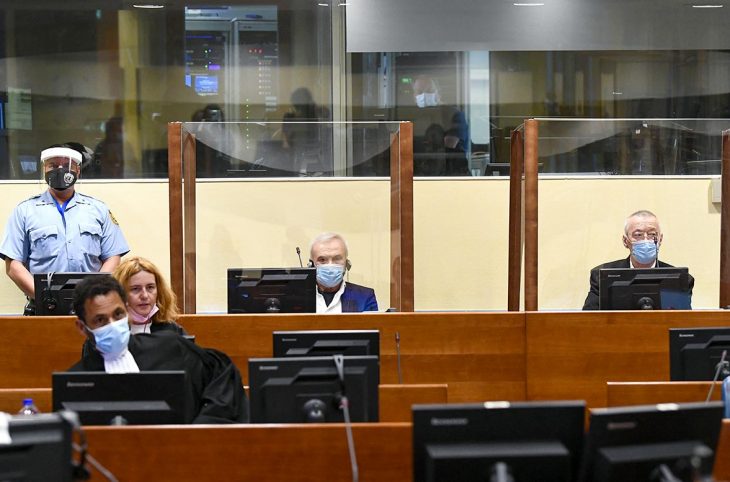 Stanisic and Simatovic at the UN tribunal for the former Yugoslavia in The Hague