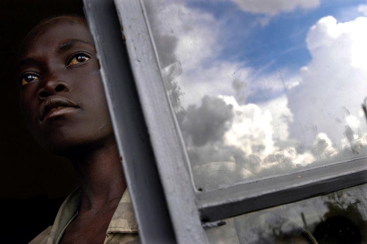 A former child soldier of the Lord's Resistance Army (LRA) in Uganda 