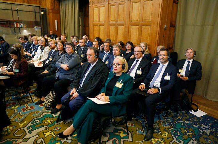 Ukraine vs Russia hearing at the International Court of Justice (ICJ) - The two countries argued over alleged violations of the Genocide Convention, with the support for Ukraine of 32 allied countries.