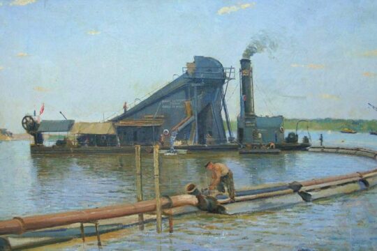 Les oeuvres d'art (peintures) d'Albin Havdzynskyi ont été pillées par les Russes en Ukraine, en 2022. Photo : peinture d'Havdzynskyi intitulée