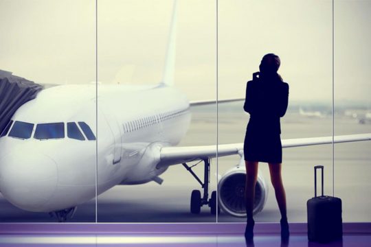 Women in an airport